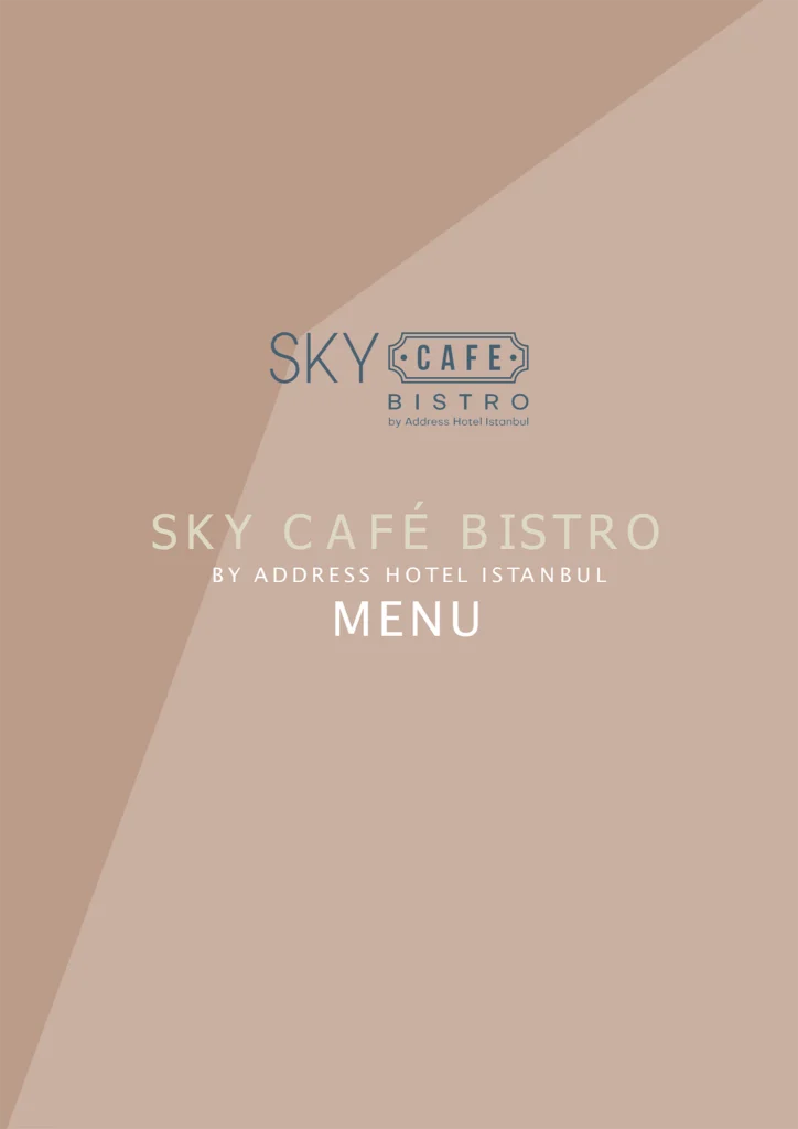 Sky Cafe Menu 1