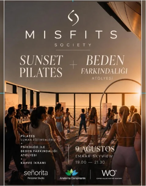 gün batımı pilatesi ve beden farkındalığı