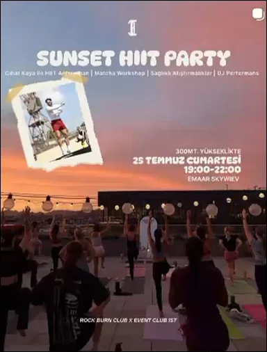 gün batımı HIIT partisi