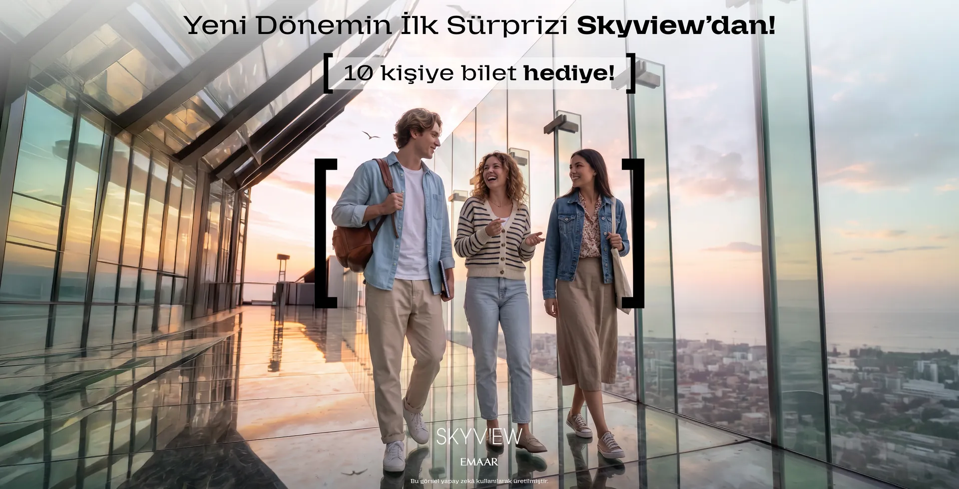 Emaar Skyview okula donus cekilisi - 10 kisiye bilet hediye