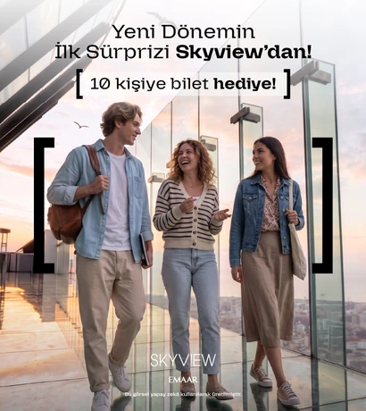 Okula dönüş çekilişi Emaar Skyview kart görseli